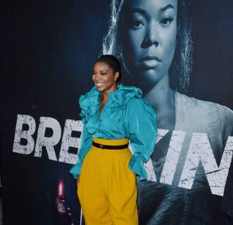 Cast member Gabrielle Union attends the special screening of the motion picture thriller Breaking In at the ArcLight Cinema Dome in the Hollywood section of Los Angeles on May 1, 2018. Storyline: A woman fights to protect her family during a home invasion.  LAP2018050138 JIMxRUYMEN