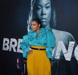 Cast member Gabrielle Union attends the special screening of the motion picture thriller Breaking In at the ArcLight Cinema Dome in the Hollywood section of Los Angeles on May 1, 2018. Storyline: A woman fights to protect her family during a home invasion.  LAP2018050139 JIMxRUYMEN