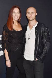 Laurel Barrett and Mark Furze at the Breaking In Film Premiere at Hollywood Los Angeles on February 1, 2018. Breaking In Film Premiere in Hollywood Los Angeles 2018