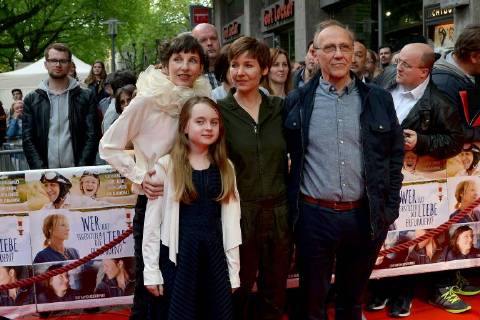 Who actually invented love Premiere on 02 05 2018 in the Lichtburg in Essen Meret Becker Annalee Ranft Kerstin Polte Karl Kranzkowski at the premiere of Who actually invented love on 02 05 2018 in the Lichtburg in Essen xJFx