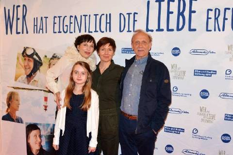 Who actually invented love Premiere on 02 05 2018 in the Lichtburg in Essen Meret Becker Annalee Ranft Kerstin Polte Karl Kranzkowski at the premiere of Who actually invented love on 02 05 2018 in the Lichtburg in Essen xJFx