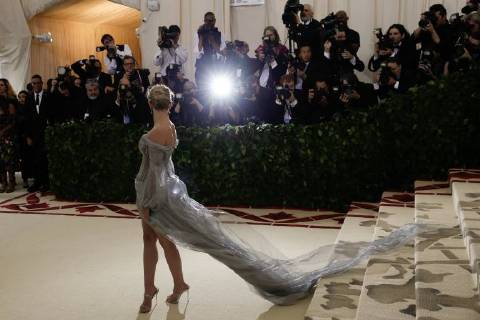Lili Reinhart arrives on the red carpet at The Metropolitan Museum of Art s Costume Institute Benefit Heavenly Bodies: Fashion and the Catholic Imagination at Metropolitan Museum of Art in New York City on May 7, 2018.  NYP20180507237 JOHNxANGELILLO