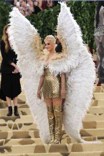 NEW YORK, NY - MAY 7: Katy Perry at the Heavenly Bodies: Fashion & The Catholic Imagination Costume Institute Gala on May 7, 2018 in New York City. Copyright: xJohnxPalmerx