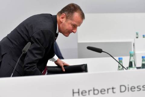 Herbert DIESS Chairman of the Board of Management Volkswagen AG and Chairman of the Supervisory Board AUDI AG Single-shot, single motif half-figure half figure 129 Annual General Meeting 2018 AUDI AG on 09 05 2018 in I N G O L S T A D T