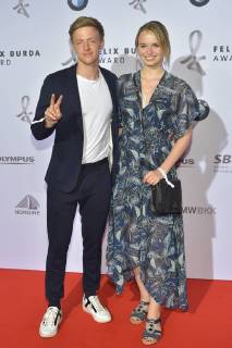 Timur Bartels Larissa Roemer Arrival to the award ceremony and honoring the 15 Felix Burde Award at the Hotel Adlon Kempinski in Berlin on 13 05 2018