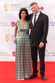 May 13, 2018 - London, London, UK - London, UK. KONNIQ HUQ and CHARLIE BROOKER arrives for the Virgin TV British Academy (BAFTA) Television Awards. London UK  - ZUMAl94_ 20180513_zaf_l94_114 Copyright: xRayxTangx