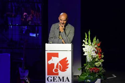 Dr. Ralf Weigard Chairman of the Supervisory Board GEMA 30 years Fred Jay Award ceremony in Berlin in the Columbiahalle on 15 05 2018