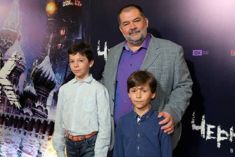 MOSCOW, RUSSIA â€“ MAY 17, 2018: Russian science fiction writer Sergei Lukyanenko at the Moscow premiere of Sergei Mokritsky s fantasy film Chernovik A Rough Draft based on his novel of the same name, at the Karo 11 Oktyabr cinema. Sergei Bobylev TASS  TS07FEA7