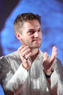 MOSCOW, RUSSIA â€“ MAY 17, 2018: Actor Nikita Volkov at the Moscow premiere of Sergei Mokritsky s fantasy film Chernovik A Rough Draft based on Russian science fiction writer Sergei Lukyanenko s novel of the same name, at the Karo 11 Oktyabr cinema. Sergei Bobylev TASS  TS07FEBF