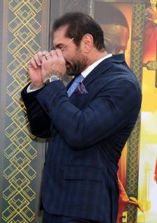 WESTWOOD, CA - MAY 19: Dave Bautista at the premiere of Global Road Entertainment s Hotel Artemis at Regency Village Theatre on May 19, 2018 in Westwood, California. Copyright: xDavidxEdwardsx