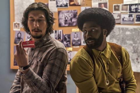 RELEASE DATE: August 10, 2018 TITLE: BlacKkKlansman STUDIO: DIRECTOR: Spike Lee PLOT: Ron Stallworth, an African-American police officer from Colorado, successfully managed to infiltrate the local Ku Klux Klan and became the head of the local chapter. STARRING: ADAM DRIVER stars as Flip Zimmerman and JOHN DAVID WASHINGTON as Ron Stallworth. Los Angeles U.S. - ZUMAl90_ 20180522_sha_l90_488 Copyright: xFocusxFeaturesx