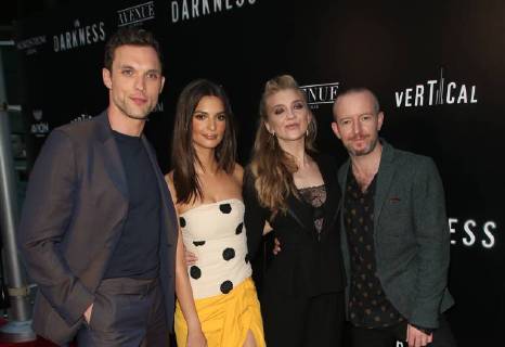 HOLLYWOOD, CA - MAY 23: Ed Skrein, Emily Ratajkowski, Natalie Dormer, Anthony Byrne, at the LA Premiere of In Darkness at the ArcLight Hollywood in Hollywood, California on May 23, 2018. Copyright: xFayexSadoux