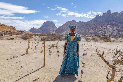 Herero Woman in Spitzkoppe Usakos Namibia Africa