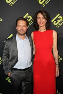 Jason Priestley Katharina Behrends Managing Director of NBC Universal Global Networks Germany German premiere of Private Eyes at the Gloria Palast cinema in Muenchen on 28 05 2018
