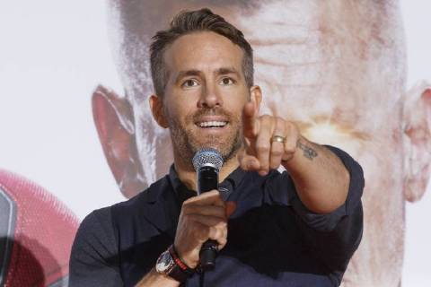 Canadian actor Ryan Reynolds speaks during the Japan Premiere for his film Deadpool 2 on May 29, 2018, Tokyo, Japan. The second installment of the Marvel hit movie will be released in Japan on June 1st.  (gxta_DPool2jp049)