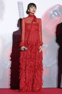 Japanese actress Shiori Kutsuna attends the Japan Premiere for her film Deadpool 2 on May 29, 2018, Tokyo, Japan. The second installment of the Marvel hit movie will be released in Japan on June 1st.  (gxta_DPool2jp054)