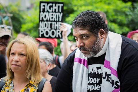 USA: Week 3 of the Poor People s Campaign Activist occupy the North Carolina State Legislative Building, calling for moral dissent and moral vision in the face of the war economy and the proliferation of gun violence. At least 10 were arrested. For the third week since the start of the Poor People s campaign, thousands across the US have engaged in simultaneous nonviolent direct action calling for major changes in addressing systemic racism, poverty, ecological devastation, and the war economy. Raleigh North Carolina United States  MichaelxNigro