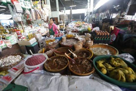 Thailand: Daily life Vendors daily routine inside a market in Nakhon Sawan province. Nakhon Sawan Thailand  ChaiwatxSubprasom