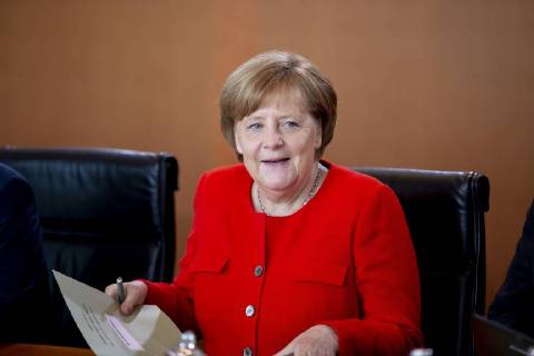 Chancellor Angela Merkel CDU before the beginning of the Cabinet meeting on 30 05 2018 in Berlin Berlin Germany Copyright: xFelixxZahn photothek.netx