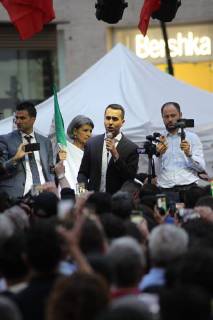 Italy: Manifestation with Luigi Di Maio Manifestation of the M5S in Naples with the militants of the M5S and with the political leader Luigi Di Maio. Naples Italy  SalvatorexEsposito