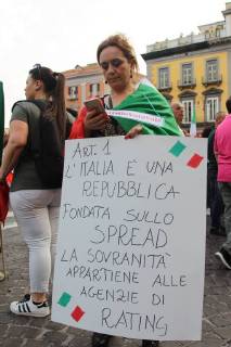 Italy: Manifestation with Luigi Di Maio Manifestation of the M5S in Naples with the militants of the M5S and with the political leader Luigi Di Maio. Naples Italy  SalvatorexEsposito