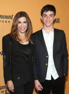 LOS ANGELES, CA - JUNE 11: Jo Champa, son, Sean, at the premiere of Yellowstone at Paramount Studios in Los Angeles, California on June 11, 2018. Copyright: xFayexSadoux