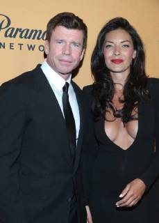 LOS ANGELES, CA - JUNE 11: Taylor Sheridan, Nicole Sheridan, at the premiere of Yellowstone at Paramount Studios in Los Angeles, California on June 11, 2018. Copyright: xFayexSadoux