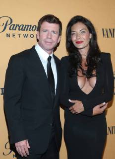 LOS ANGELES, CA - JUNE 11: Taylor Sheridan, Nicole Sheridan, at the premiere of Yellowstone at Paramount Studios in Los Angeles, California on June 11, 2018. Copyright: xFayexSadoux