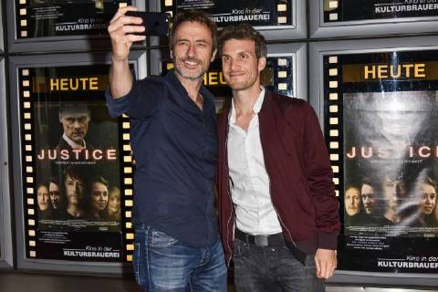 Berlin Germany 13 06 2018 German premiere of JUSTICE in the cinema Guido Broscheit Thaddaeus Meilinger DeFodi533