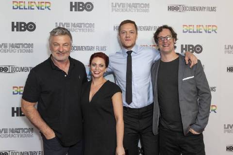 USA: HBO documentary Believer premiere Alec Baldwin, Sheena M. Joyce, Dan Reynolds, Don Argott attend HBO documentary premiere at Metrograph New York New York United States Metrograph  LevxRadin
