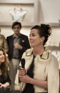 March 9, 2016 - Kansas City, MO, USA - Kate Spade speaks to the crowd during an event at Hall s on Grand at Crown Center Plaza on Wednesday, March 9, 2016 in Kansas City, Mo. Kansas City USA - ZUMAm67_ 20160309_zaf_m67_120 Copyright: xShanexKeyserx