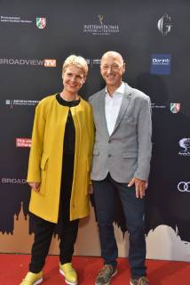 Actress and comedian Cordula Stratmann and Rainer Osnowski Managing director of the literary festival lit COLOGNE will be attending the evening event on 21.06.2018 in Cologne, Germany, for the international Emmy Award 2018 Semi Final Round of Judging of the International Emmy Awards