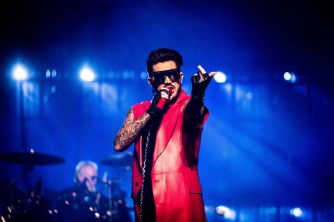 June 25, 2018 - Milan, Milan, Italy - Adam Lambert with Queen performing live Mediolanum Forum in Assago Milan Italy on June 25, 2018. Milan Italy  - ZUMAn230 20180625_zaa_n230_751 Copyright: xRobertoxFiniziox