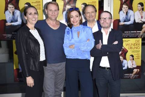 Guest Devid Striesow Aglaia Szyszkowitz Christoph Ott and Michael Kreihsl at the premiere of the movie Die Wunderübung im Stadt Kino München 26 06 2018 Foto:xP.xSchönbergerx xFuturexImage