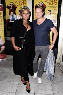 Devid Striesow with girlfriend Ines Ganzberger at the premiere of the movie The Wonder Exercise in the City Cinema Munich 26 06 2018 Foto:xP.xSchönbergerx xFuturexImage