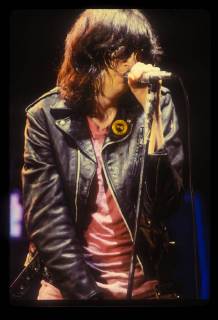 Joey Ramone and THE RAMONES performing live at The Palladium in Hollywood, CA USA on April 10, 1980. Photo © Kevin Estrada Media Punch Copyright: xKevinxEstradax