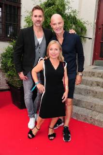 Manou Lubowski Christine Ursprung and Simon Licht at the Bavaria Film Reception on 3 07 2018 as part of the Munich Film Festival Bavaria Film Fest Reception 2018 in Munich