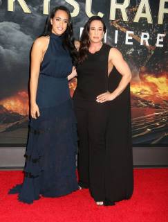 July 10, 2018 - New York City, New York, U.S. - Producer and former wife of Dwayne Johnson, (R) DANY GARCIA and their daughter (L) SIMONE GARCIA JOHNSON attend the New York premiere of Skyscraper held at AMC Loews Lincoln Square. New York City U.S. - ZUMAk03_ 20180710_zaf_k03_063 Copyright: xNancyxKaszermanx