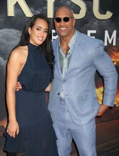 July 10, 2018 - New York City, New York, U.S. - SIMONE GARCIA JOHNSON and her father, actor DWAYNE JOHNSON also known as THE ROCK attend the New York premiere of Skyscraper held at AMC Loews Lincoln Square. New York City U.S. - ZUMAk03_ 20180710_zaf_k03_103 Copyright: xNancyxKaszermanx