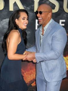 July 10, 2018 - New York City, New York, U.S. - SIMONE GARCIA JOHNSON and her father, actor DWAYNE JOHNSON also known as THE ROCK attend the New York premiere of Skyscraper held at AMC Loews Lincoln Square. New York City U.S. - ZUMAk03_ 20180710_zaf_k03_104 Copyright: xNancyxKaszermanx