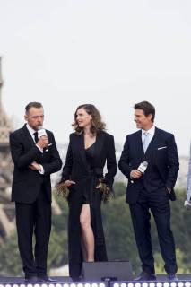 Mission Impossible - Fallout Premiere in Paris Tom Cruise Rebecca Ferguson Simon Pegg CELEBRITES : Avant Premiere Fall Out - Mission Impossible - Paris - 12 07 2018 JBAutissier Panoramic 