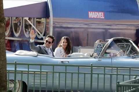 Avant-premiere europeenne de Ant-Man Guepe au Studio Theater de Disneyland Paris.Paul Rudd et EvangelineLilly. 228502 2018-07-14 Marne la Vallee France  Copyright: xPatricexFalourx STAR_228502_001
