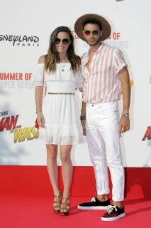 Avant-premiere europeenne de Ant-Man Guepe au Studio Theater de Disneyland Paris.Capucine Anav avec un ami. 228502 2018-07-14 Marne la Vallee France  Copyright: xPatricexFalourx STAR_228502_027