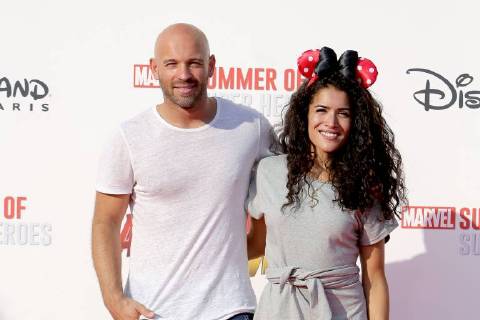 Avant-premiere europeenne de Ant-Man Guepe au Studio Theater de Disneyland Paris.Sabrina Ouazani et Franck Gastambide. 228502 2018-07-14 Marne la Vallee France  Copyright: xPatricexFalourx STAR_228502_040