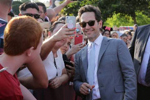 Avant-premiere europeenne de Ant-Man Guepe au Studio Theater de Disneyland Paris.Paul Rudd. 228502 2018-07-14 Marne la Vallee France  Copyright: xPatricexFalourx STAR_228502_090