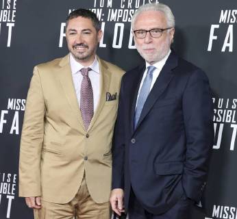 Wolf Blitzer and Jake Myers attend the Mission: Impossible - Fallout DC premiere at the Smithsonian s National Air and Space Museum on July 22, 2018 in Washington, DC..  WAP20180722252 OLIVERxCONTRERAS