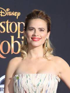July 30, 2018 - Burbank, CA, U.S. - 30 July 2018- Burbank, California - Hayley Atwell. Premiere Of Disney s Christopher Robin held at Walt Disney Studios Los Angeles at Beverly Hills. Photo Credit: Faye Sadou AdMedia Burbank U.S. - ZUMAa123 20180730_zaa_a123_074 Copyright: xFayexSadouAdmediax