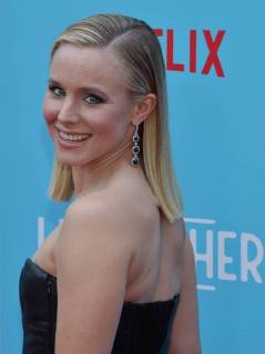 Cast member Kristen Bell attends the premiere of the motion picture comedy Like Father at the ArcLight Cinema Dome in the Hollywood section of Los Angeles on July 31, 2018. The storyline follows a workaholic woman who is left at the altar takes her honeymoon trip anyway with her overachieving father who left her mother because he believed his family was holding back his career.  LAP2018073103 JIMxRUYMEN