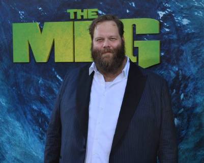 Cast member îlafur Darri îlafsson attends the premiere of the sci-fi motion picture thriller The Meg at TCL Chinese Theatre in the Hollywood section of Los Angeles on August 6, 2018. Storyline: After escaping an attack by what he claims was a 70-foot shark, Jonas Taylor must confront his fears to save those trapped in a sunken submersible.  LAP2018080627 JIMxRUYMEN