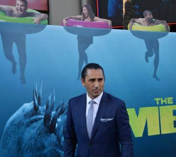 Cast member Cliff Curtis attends the premiere of the sci-fi motion picture thriller The Meg at TCL Chinese Theatre in the Hollywood section of Los Angeles on August 6, 2018. Storyline: After escaping an attack by what he claims was a 70-foot shark, Jonas Taylor must confront his fears to save those trapped in a sunken submersible.  LAP2018080635 JIMxRUYMEN